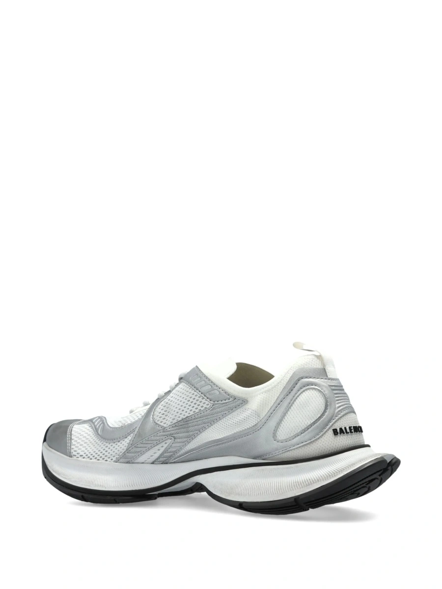 Sneakers Balenciaga albi din poliuretan si poliamida - Img 3
