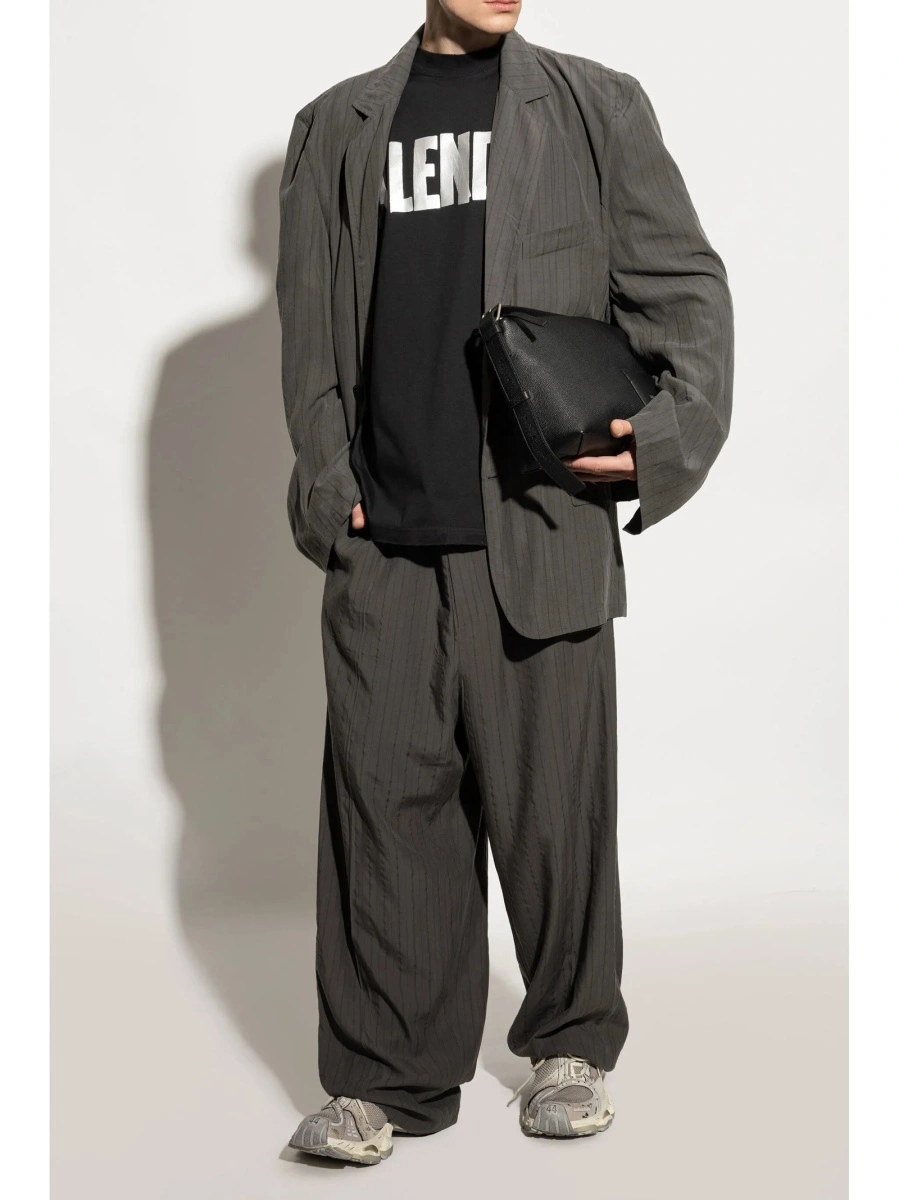 Sneakers Balenciaga neutri din poliuretan si polyester - Img 3