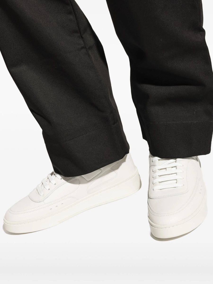 Sneakers Bally albi din piele - Img 5