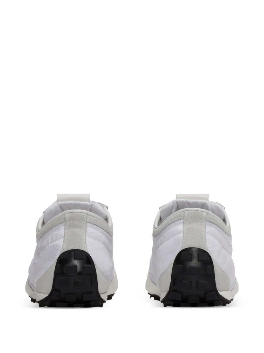 Sneakers Balmain albi din piele intoarsa si nylon - Img 3