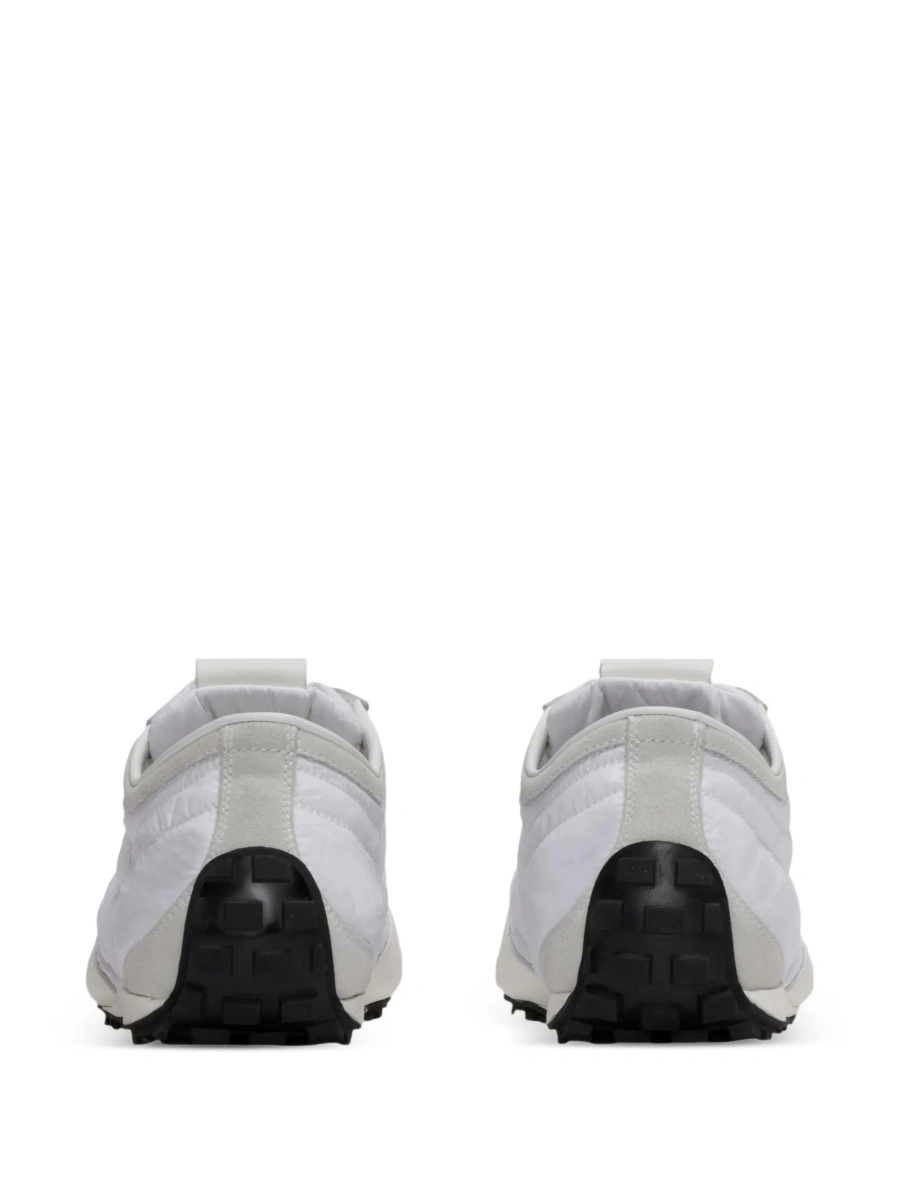 Sneakers Balmain albi din piele intoarsa si nylon - Img 3