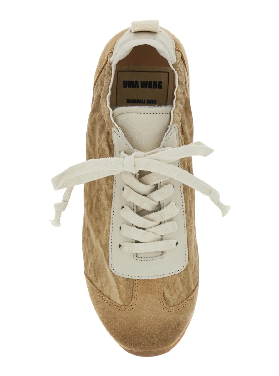 Sneakers Beige Low Top Sneakers with lace-up closure on the front in ecosuede for women - Img 4