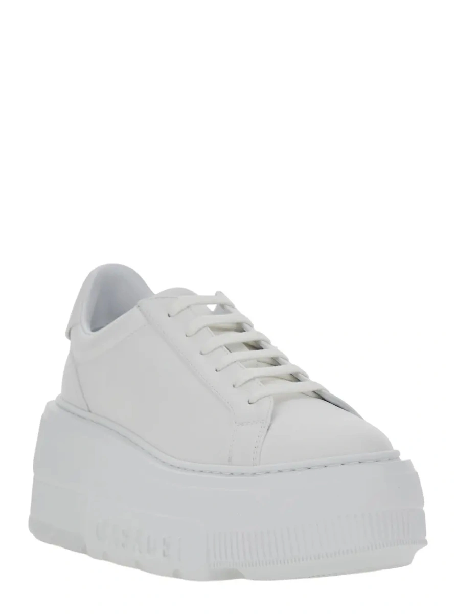 Sneakers Casadei albi din piele - Img 2