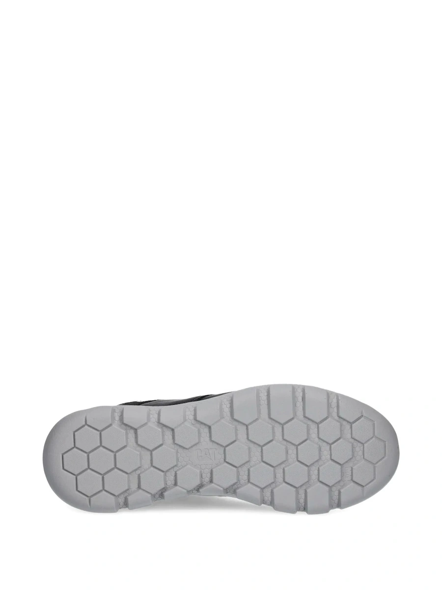 Sneakers Caterpillar negri din material textil si piele - Img 4