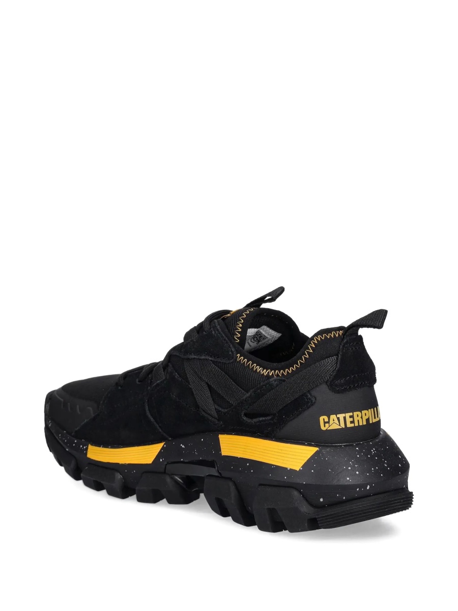 Sneakers Caterpillar negri din piele intoarsa si material textil - Img 3