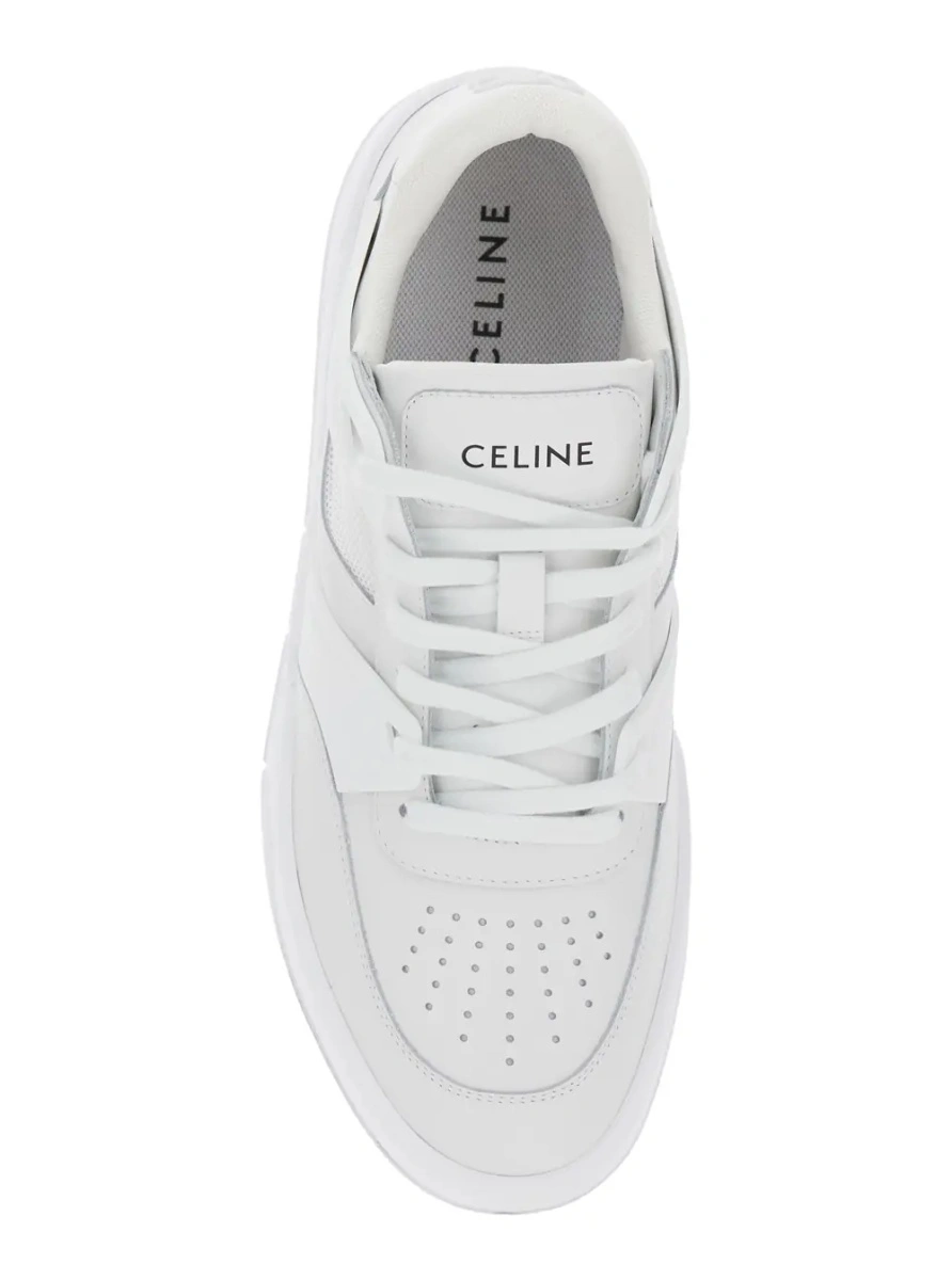 Sneakers Céline albi din piele 'CT-09' - Img 4