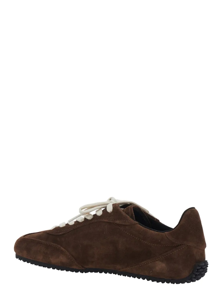 Sneakers 'Daze' Brown Low Top Sneakers with Logo Lettering on the Tongue in Suede for Men - Img 3