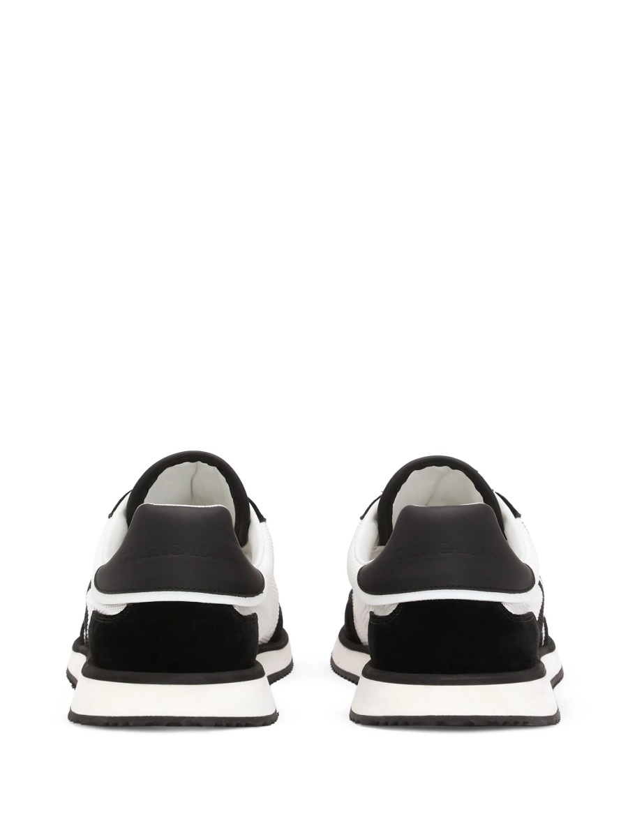 Sneakers Dolce &amp; Gabbana negri din polyester si piele intoarsa - Img 3