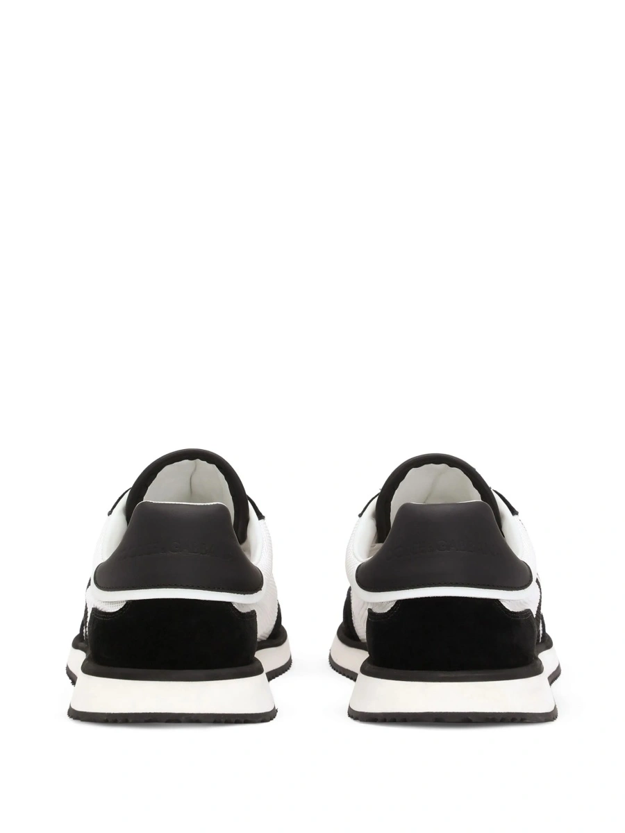 Sneakers Dolce &amp; Gabbana negri din polyester si piele intoarsa - Img 3