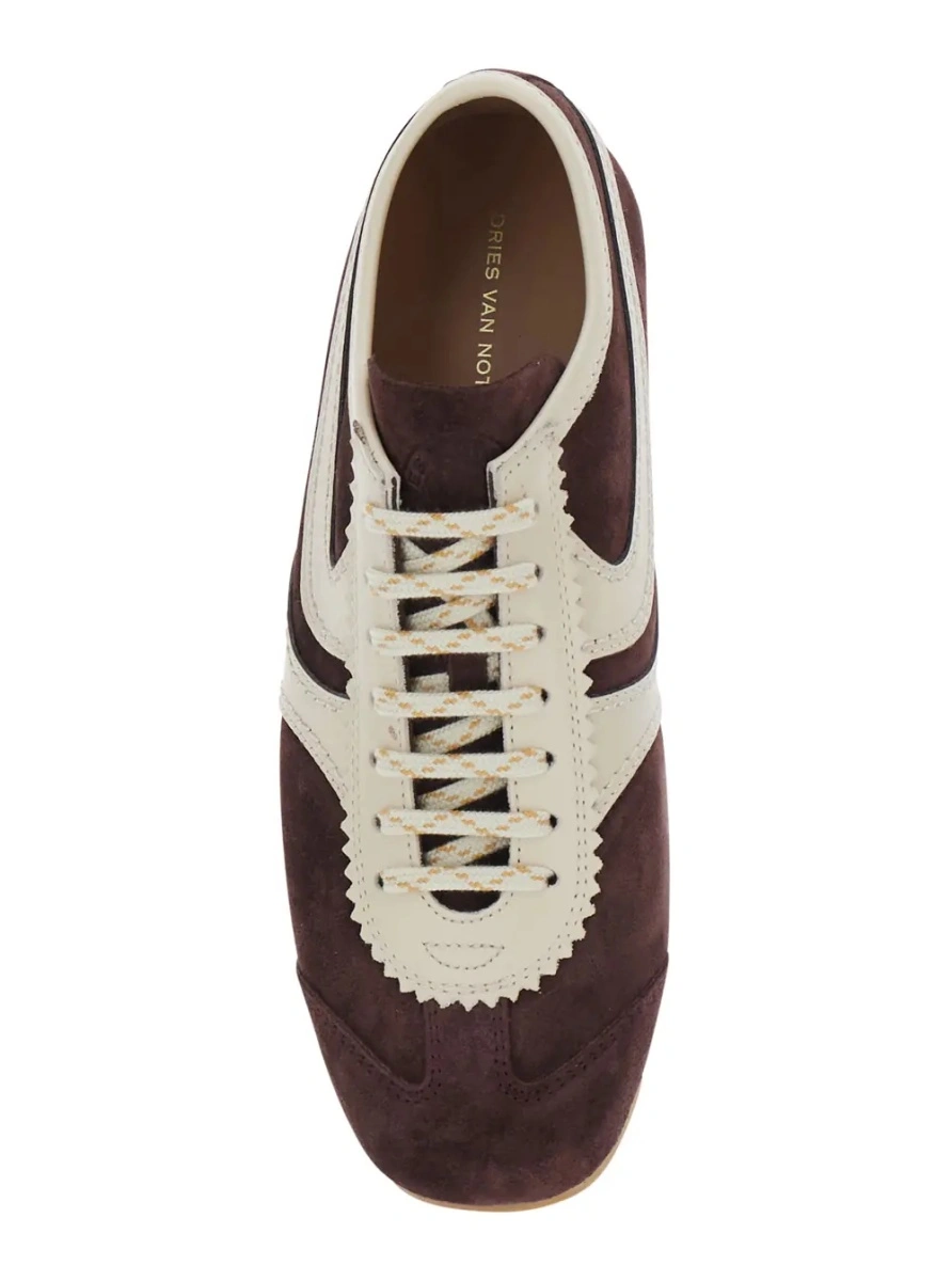 Sneakers Dries Van Noten mov din piele intoarsa - Img 3