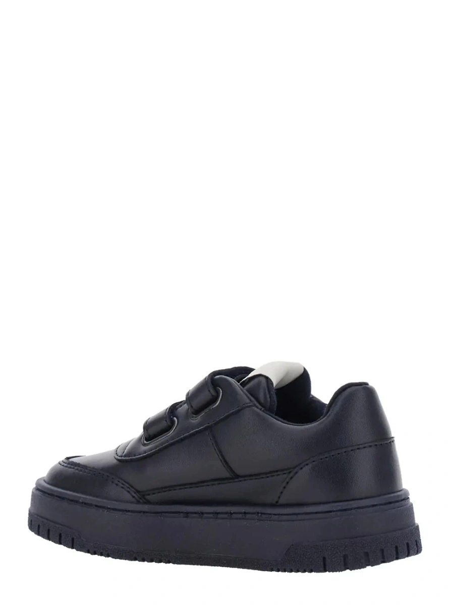 Sneakers EMPORIO ARMANI KIDS albastri din piele - Img 3