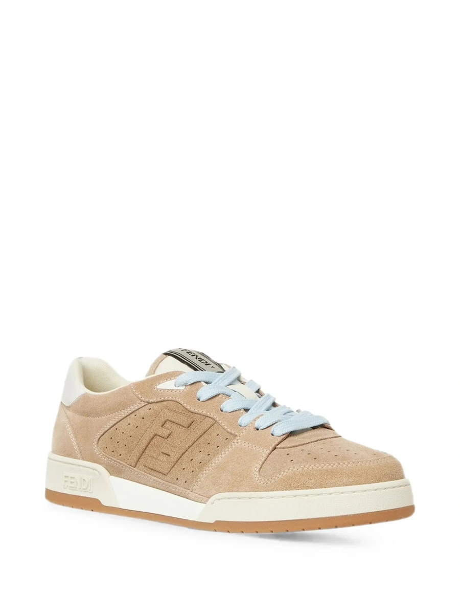 Sneakers Fendi bej din piele intoarsa - Img 5