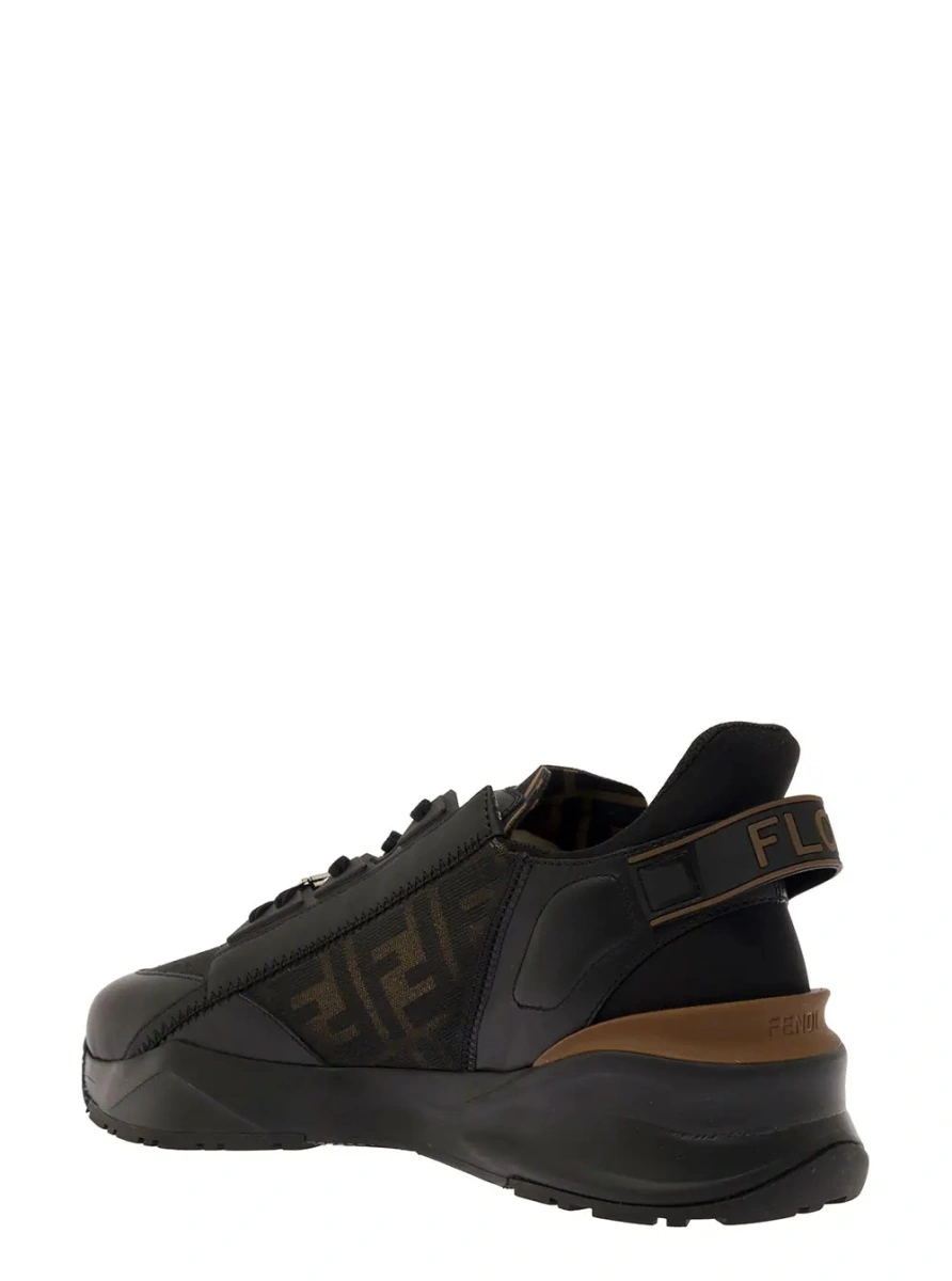Sneakers Fendi 'Flow' negri din textil - Img 3