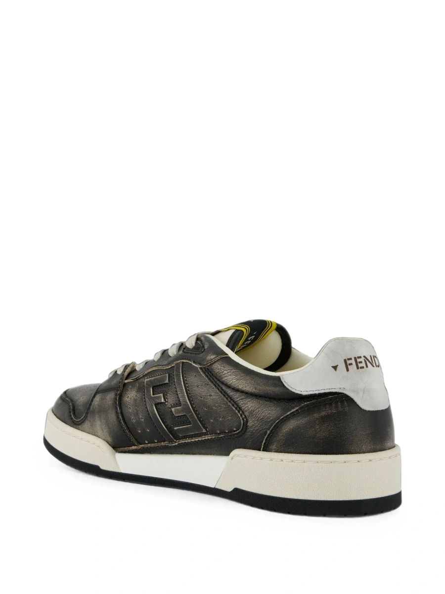 Sneakers Fendi gri din piele - Img 7