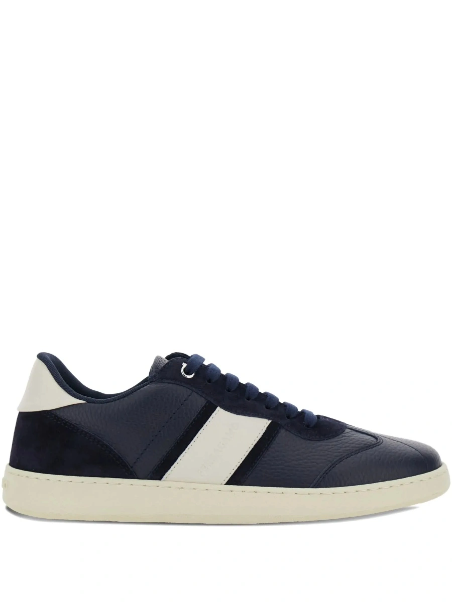 Sneakers Ferragamo albastri din piele - Img 8