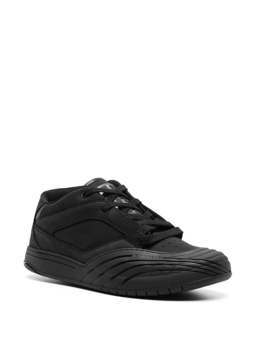 Sneakers Givenchy negri din material textil si piele - Img 2