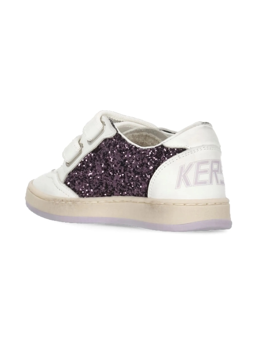 Sneakers Golden Goose albi din pet si piele - Img 3