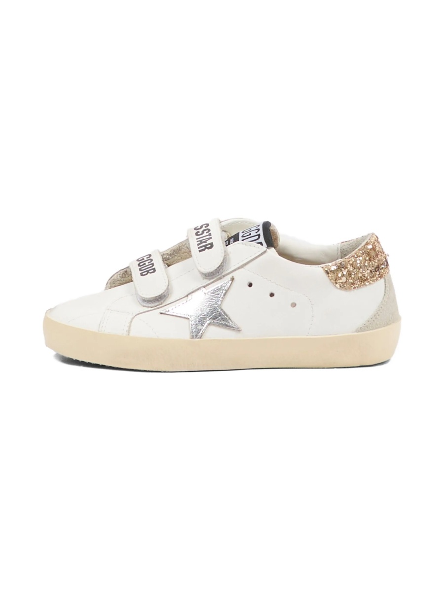 Sneakers Golden Goose albi din piele - Img 5