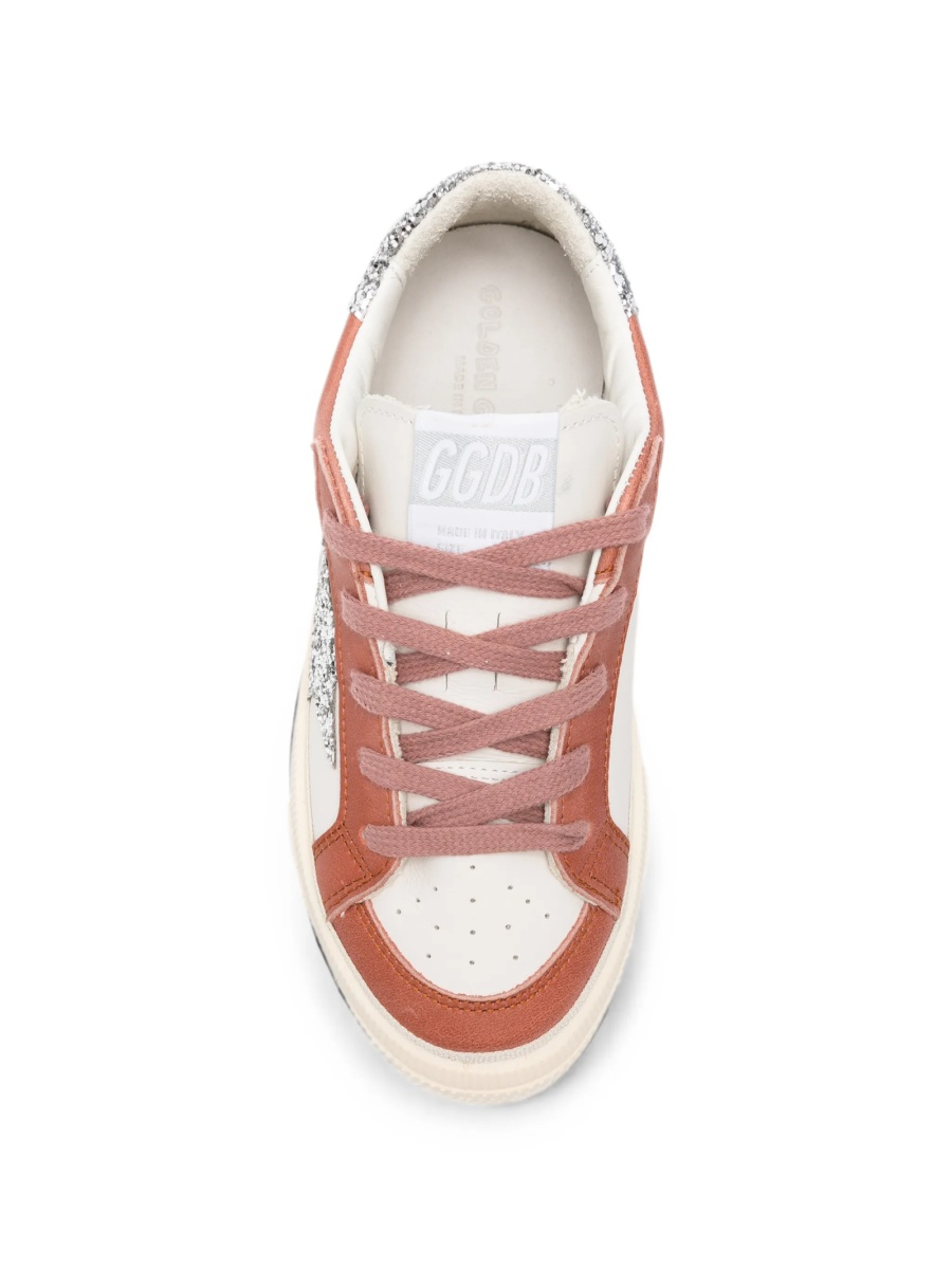 Sneakers Golden Goose maro din piele - Img 3