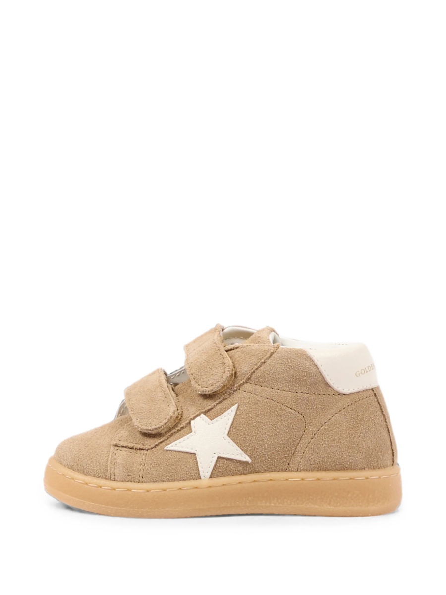 Sneakers Golden Goose neutri din piele intoarsa - Img 5