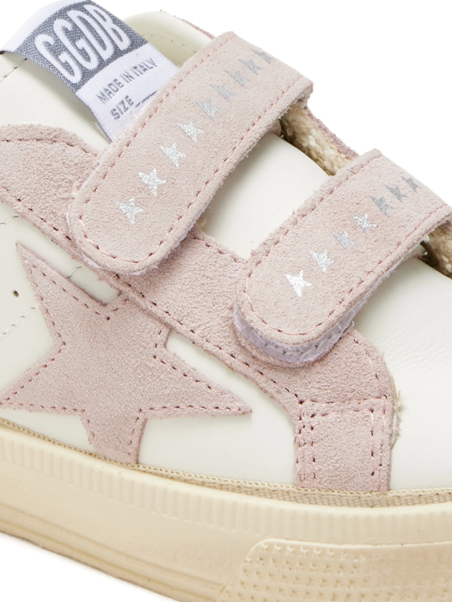 Sneakers Golden Goose neutri din piele - Img 4