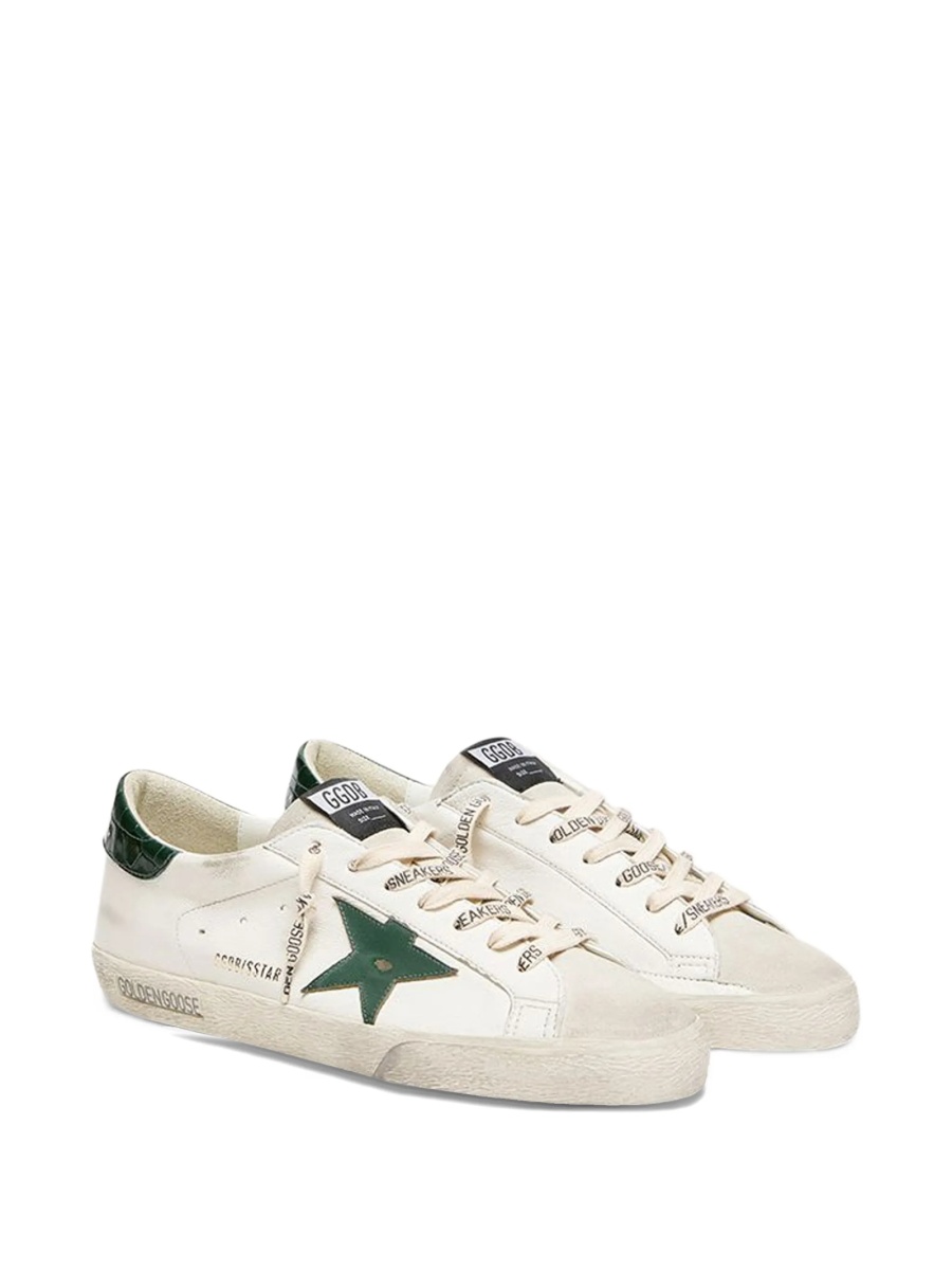 Sneakers Golden Goose star albi din bos taurus si piele - Img 2