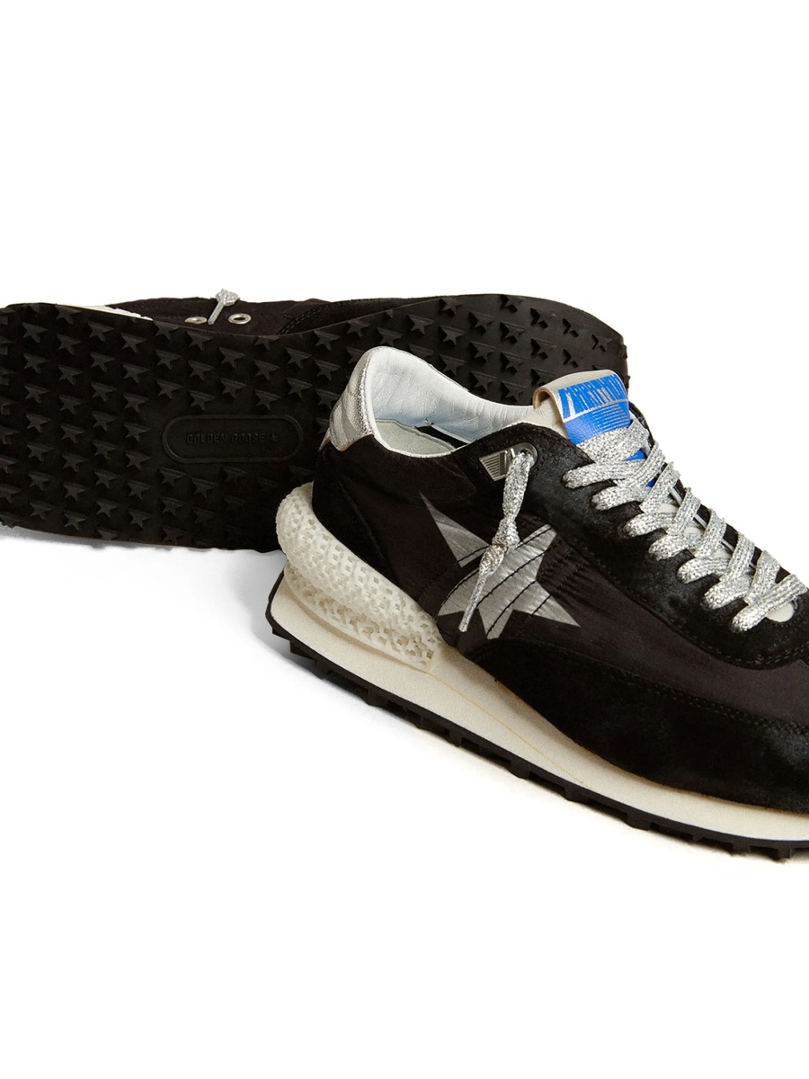 Sneakers Golden Goose star negri din poliamida si polyester - Img 4