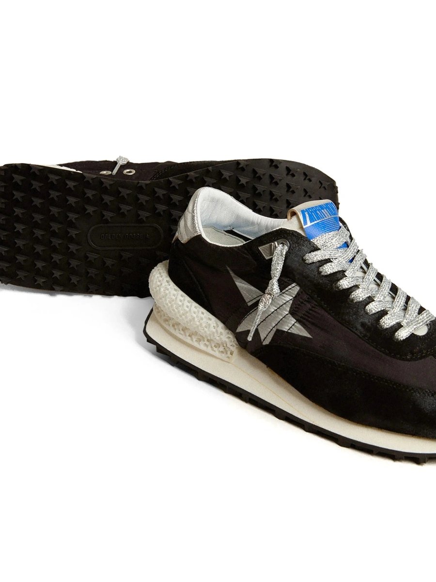 Sneakers Golden Goose star negri din poliamida si polyester - Img 4