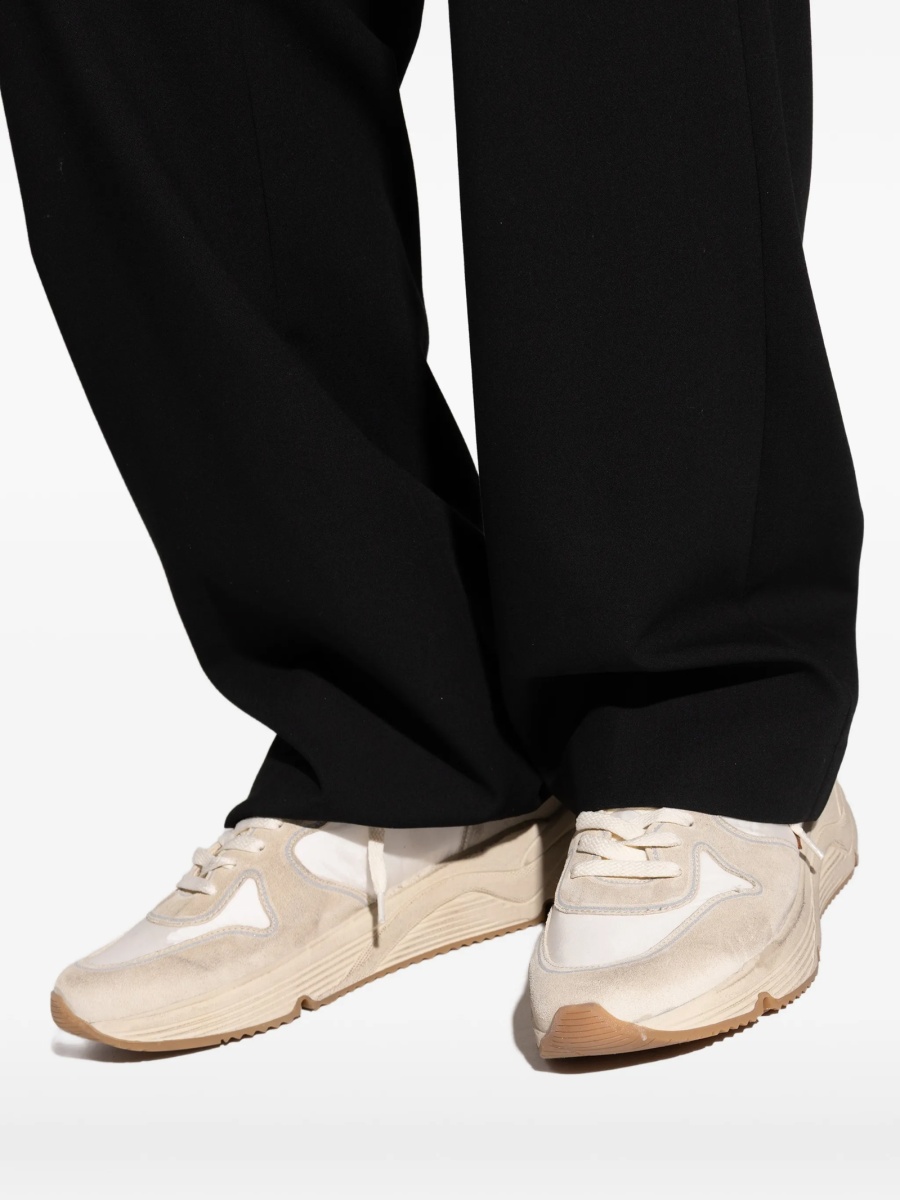 Sneakers Golden Goose star neutri din piele intoarsa si poliamida - Img 5