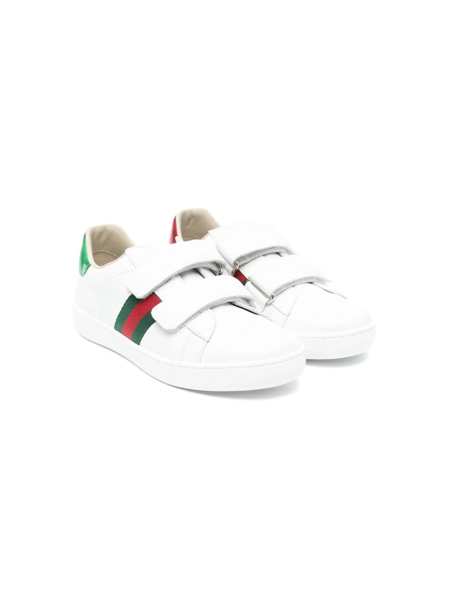 Sneakers Gucci 'Ace' albi din piele - Img 6