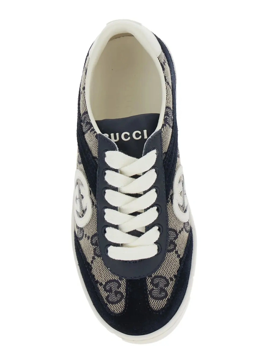 Sneakers Gucci albastri din canvas GG Supreme - Img 4