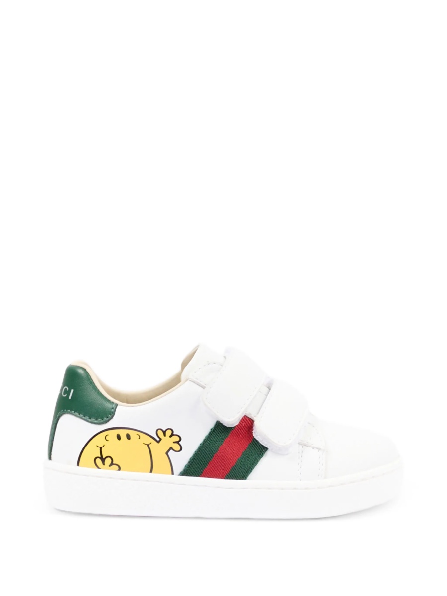 Sneakers Gucci albi din piele - Img 2