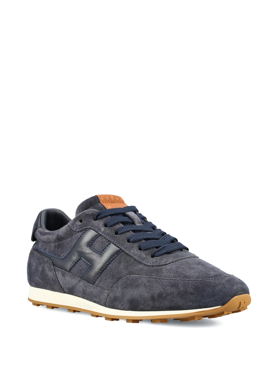 Sneakers Hogan albastri din piele intoarsa - Img 2