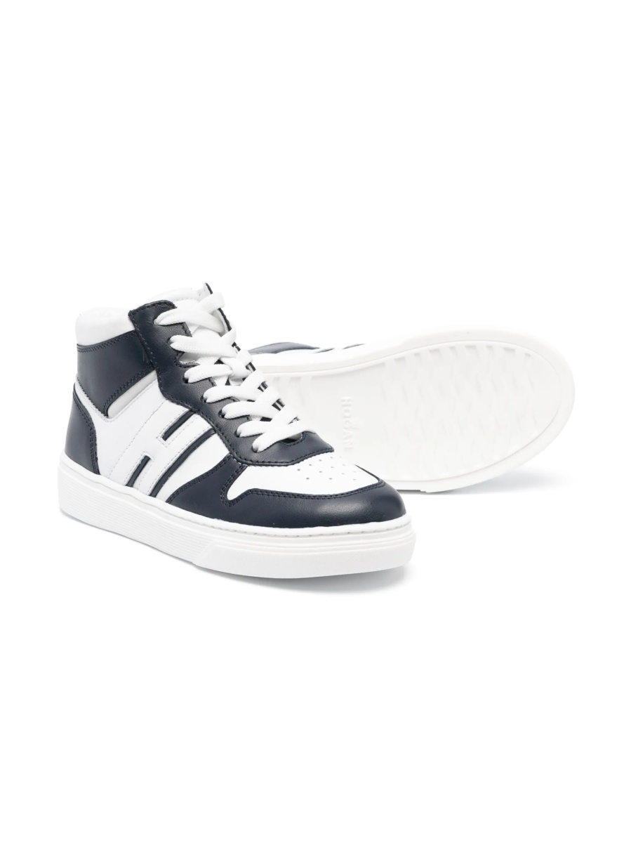 Sneakers Hogan albastri din piele - Img 2