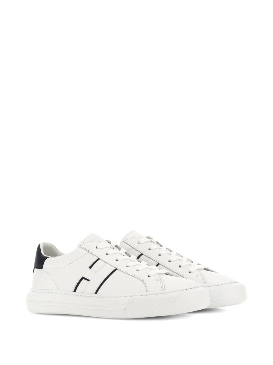 Sneakers Hogan albi din piele - Img 2