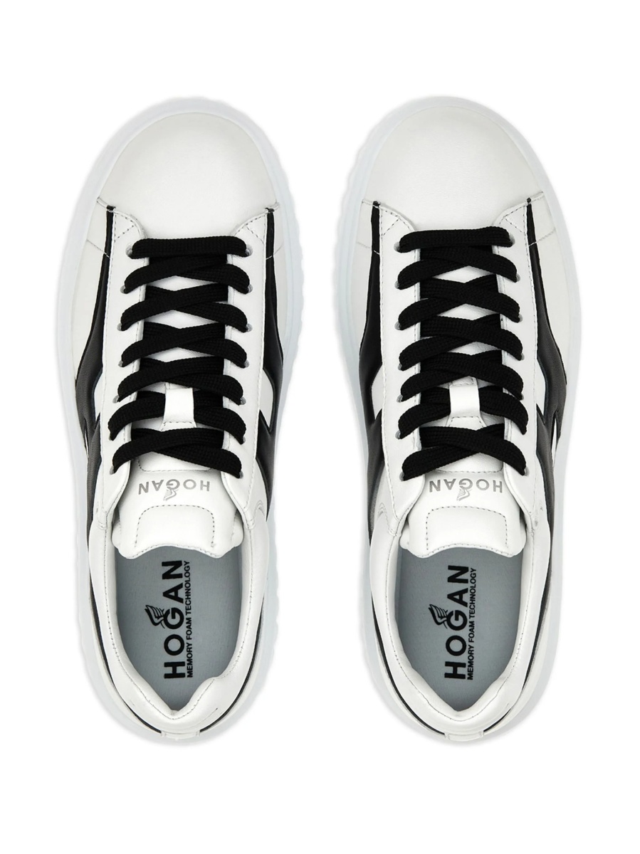 Sneakers Hogan albi din piele - Img 8
