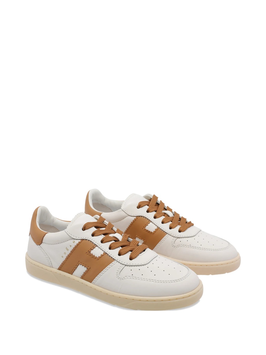 Sneakers Hogan albi din piele - Img 2