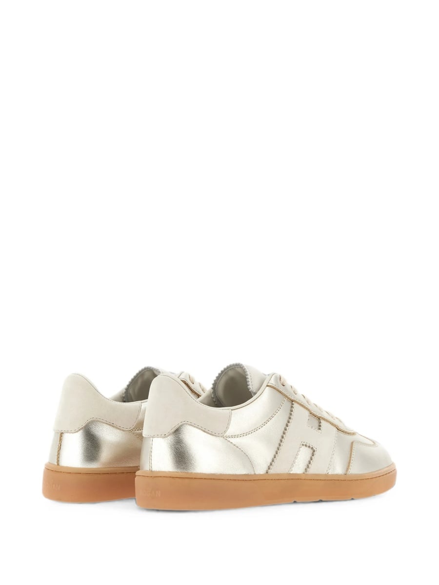 Sneakers Hogan aurii din piele - Img 4