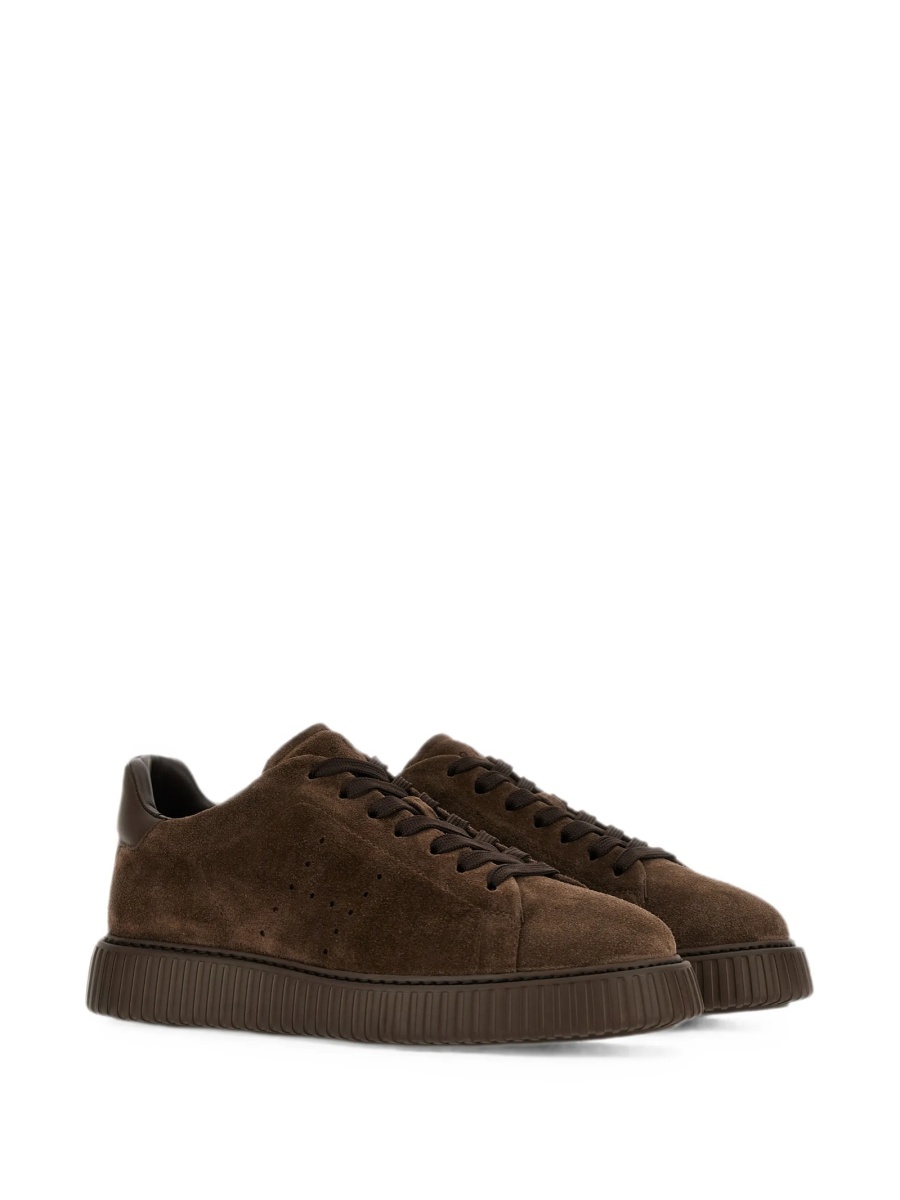 Sneakers Hogan maro din piele intoarsa - Img 2