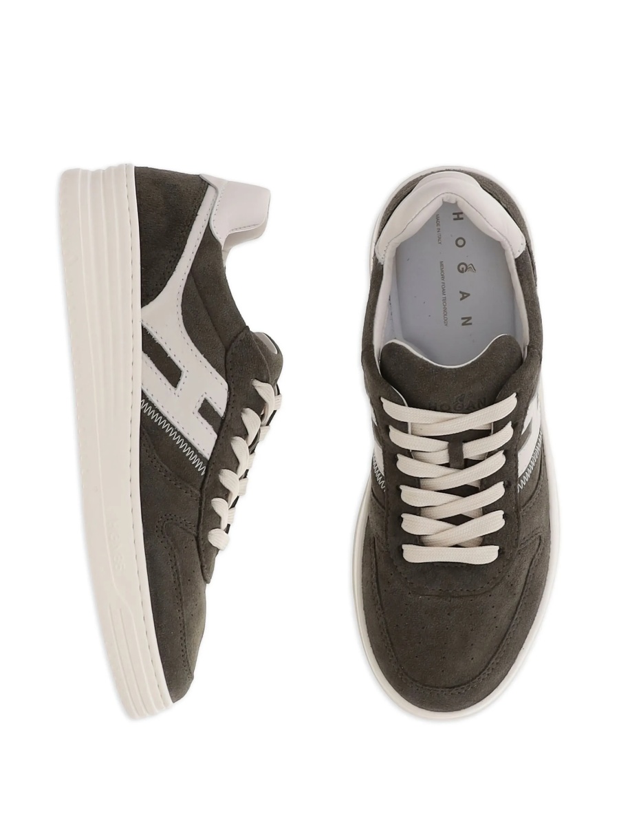 Sneakers Hogan maro din piele - Img 4
