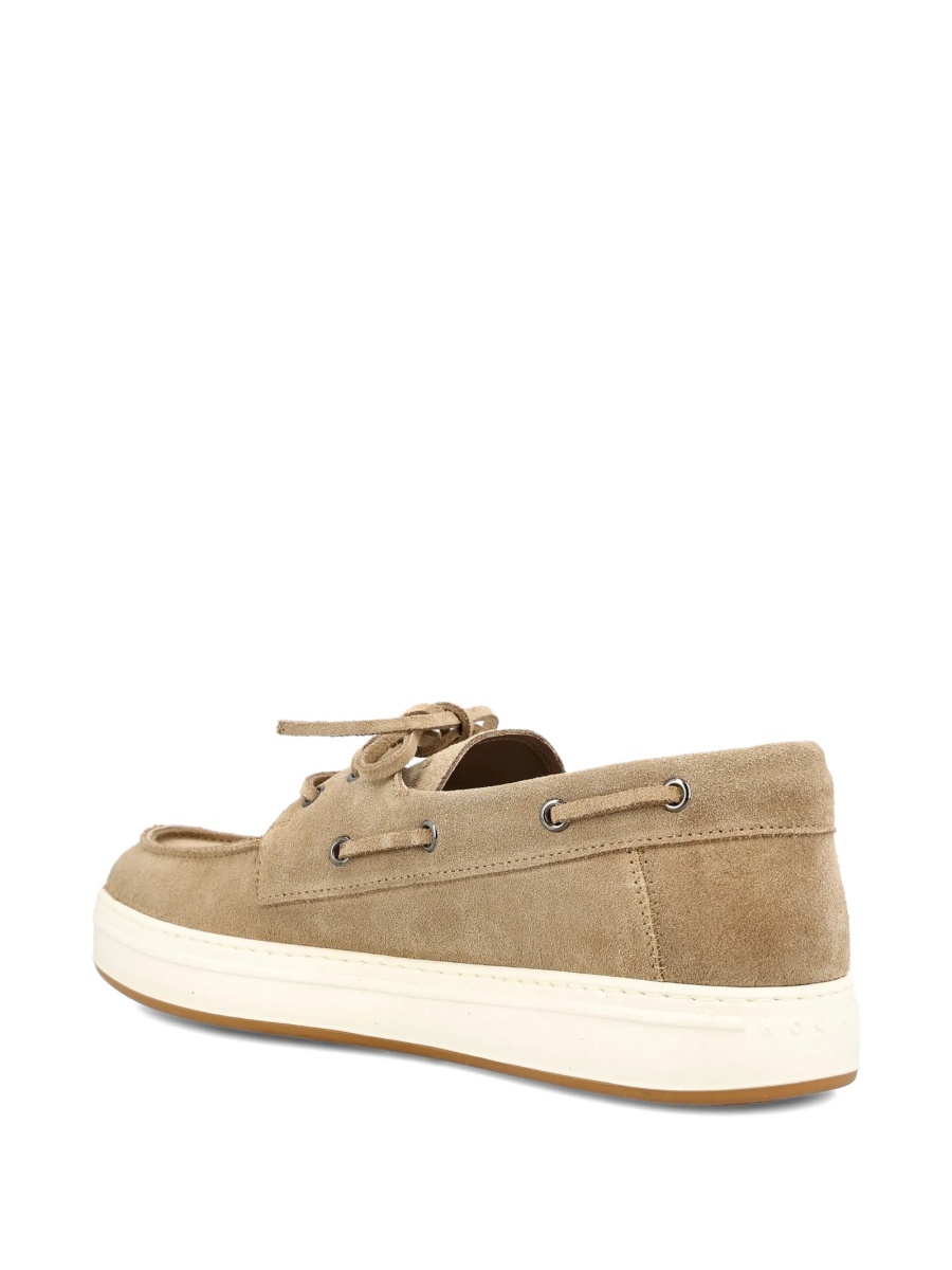 Sneakers Hogan neutri din piele intoarsa - Img 3