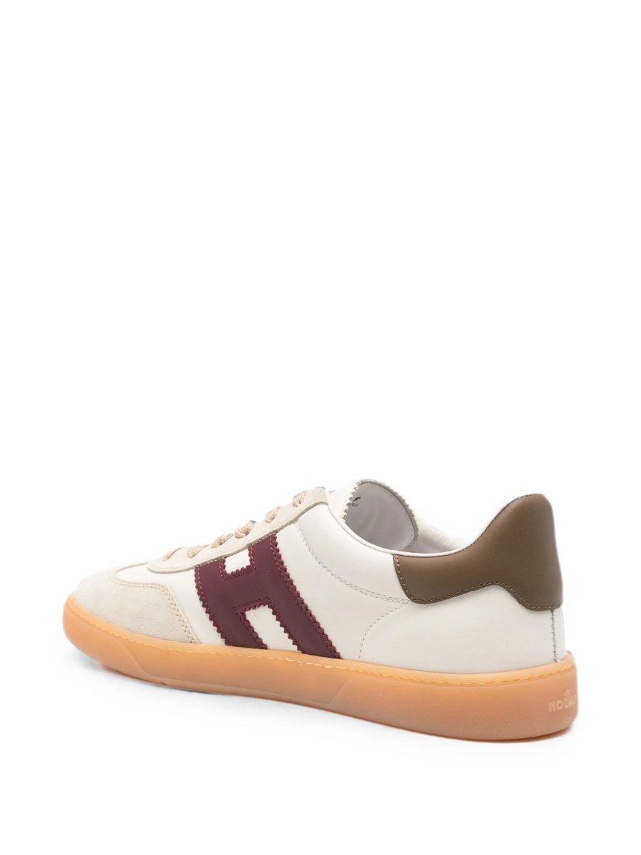 Sneakers Hogan neutri din piele - Img 3