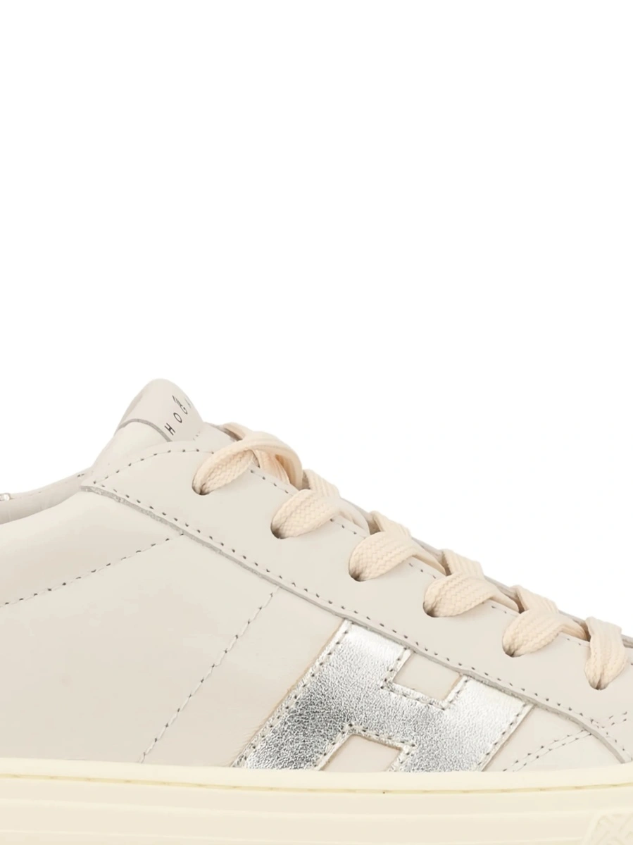 Sneakers Hogan neutri din piele - Img 2