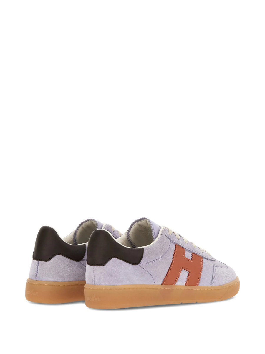 Sneakers Hogan violet din piele intoarsa - Img 3