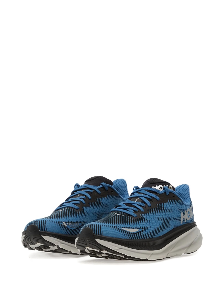 Sneakers Hoka One One albastri din material textil - Img 2