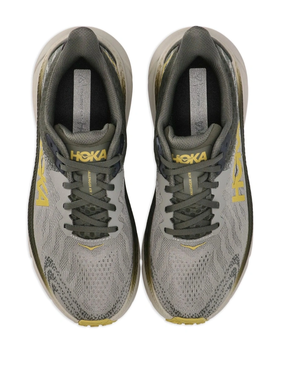 Sneakers Hoka One One gri din material textil si poliuretan - Img 8