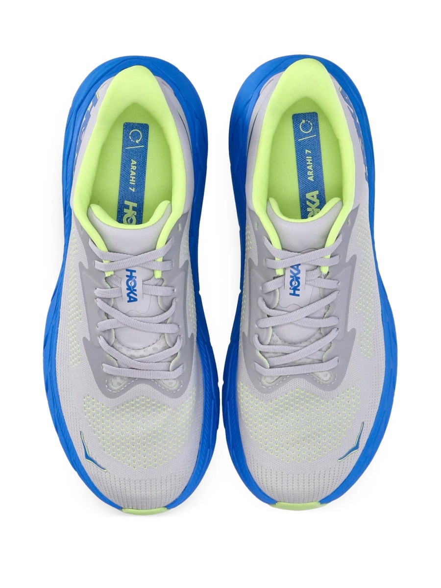 Sneakers Hoka One One gri din material textil - Img 5