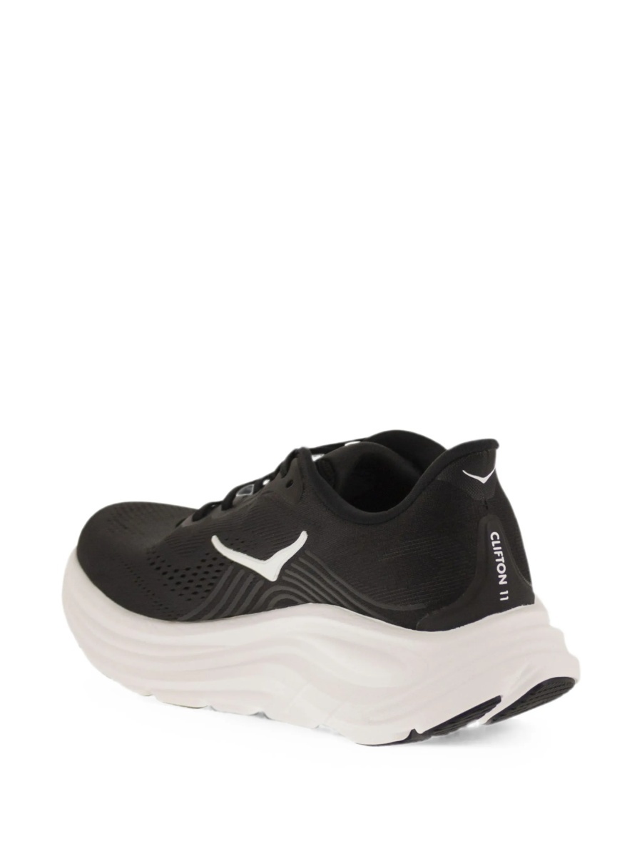 Sneakers Hoka One One negri din material tehnic - Img 3