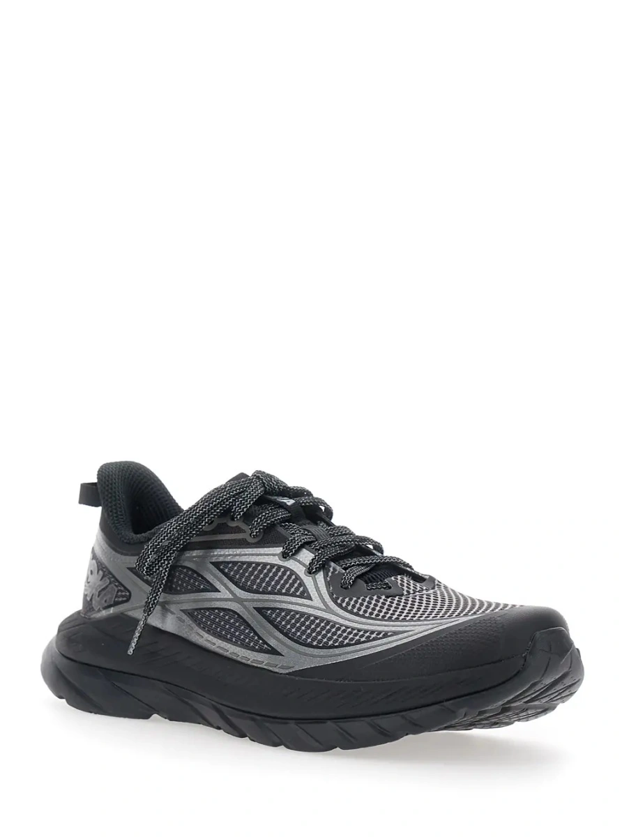 Sneakers Hoka One One negri din material textil 'Mach Remastered Aura' - Img 2