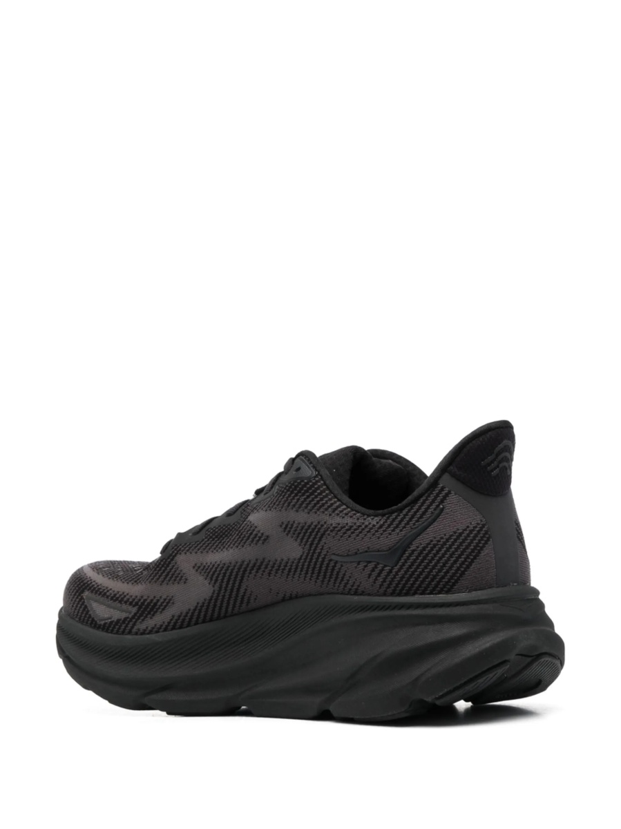 Sneakers Hoka One One negri din material textil - Img 3
